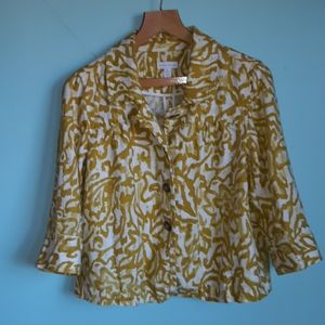 Charter Club linen size medium button down jacket